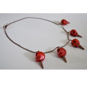 Howlite Skull Necklace